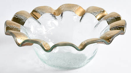 Ruffle Gold Champagne/Wine Bottle Coaster