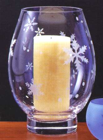 Snowflake 10" 1 Piece Open Hurricane