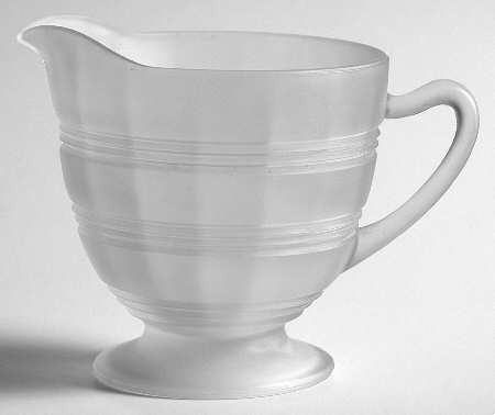 Banded Rings Frosted Creamer