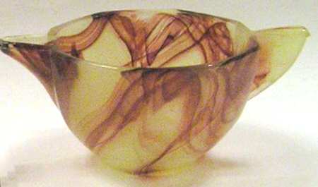 Octagonal Lemonade and Oxblood Child's Creamer