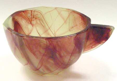Octagonal Lemonade and Oxblood Child's Cup No Saucer