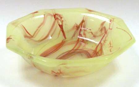 Octagonal Lemonade and Oxblood Child's Bowl