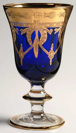 AIZ2 Cobalt Blue Wine Glass