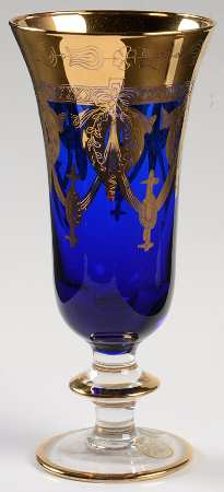 AIZ2 Cobalt Blue Fluted Champagne