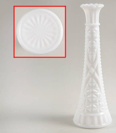 1071 Milk Glass 9" Bud Vase