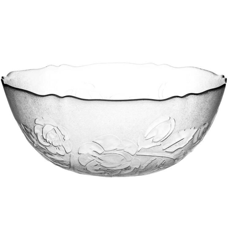 Rosa Clear 9" Salad Bowl