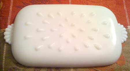 Informal Milkglass (Teardrop) Snack Plate No Cup