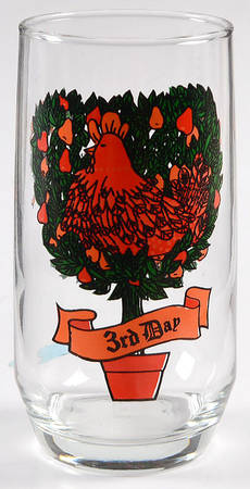 Twelve Days of Christmas 10 Oz Flat Tumbler by Anchor Hocking