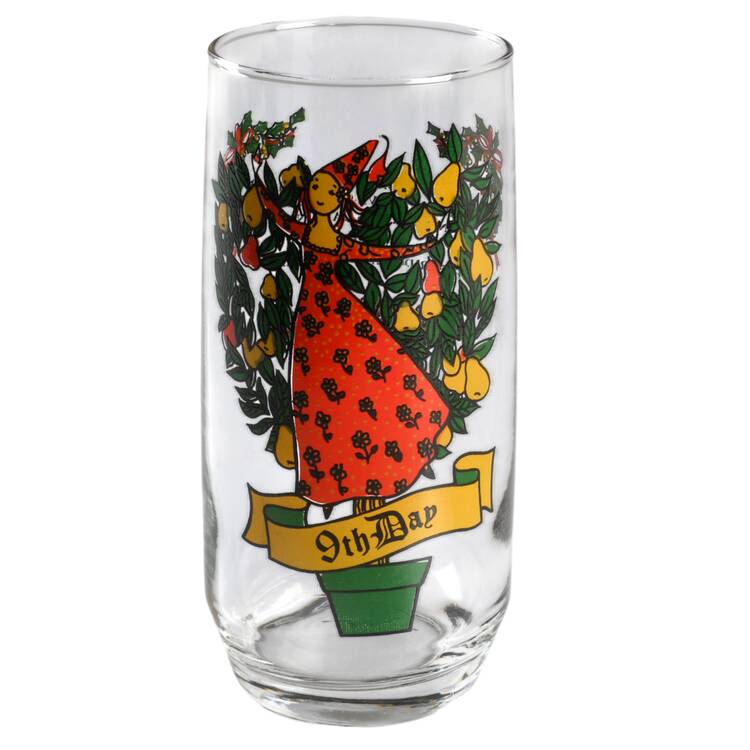 Twelve Days of Christmas 14 Oz Flat Tumbler by Anchor Hocking