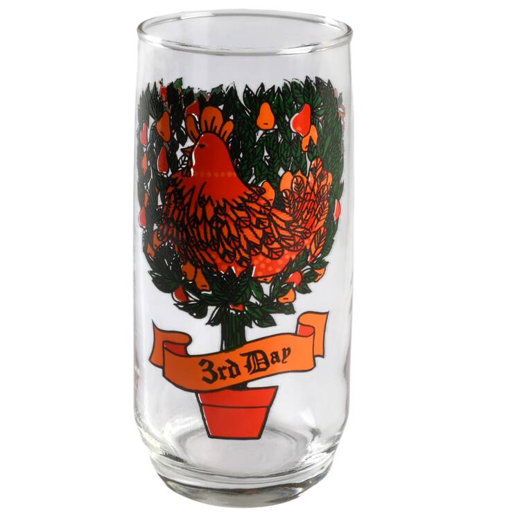 Twelve Days of Christmas 14 Oz Flat Tumbler by Anchor Hocking