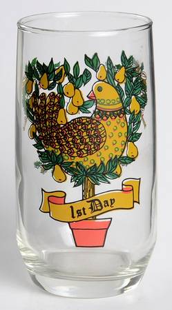 Twelve Days of Christmas 10 Oz Flat Tumbler by Anchor Hocking