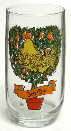 Twelve Days of Christmas 10 Oz Flat Tumbler by Anchor Hocking