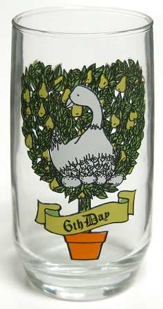 Twelve Days of Christmas 10 Oz Flat Tumbler by Anchor Hocking