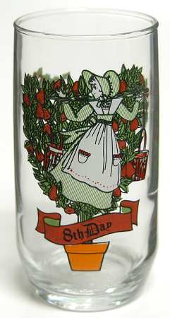 Twelve Days of Christmas 10 Oz Flat Tumbler by Anchor Hocking
