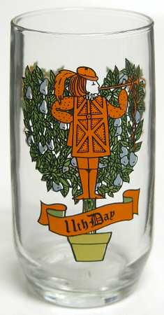Twelve Days of Christmas 10 Oz Flat Tumbler by Anchor Hocking