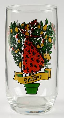 Twelve Days of Christmas 10 Oz Flat Tumbler by Anchor Hocking