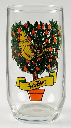 Twelve Days of Christmas 10 Oz Flat Tumbler by Anchor Hocking