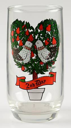 Twelve Days of Christmas 10 Oz Flat Tumbler by Anchor Hocking