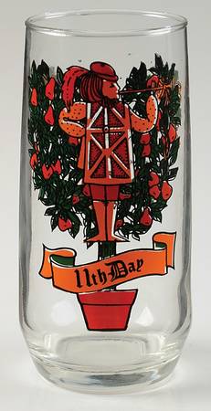 Twelve Days of Christmas 14 Oz Flat Tumbler by Anchor Hocking