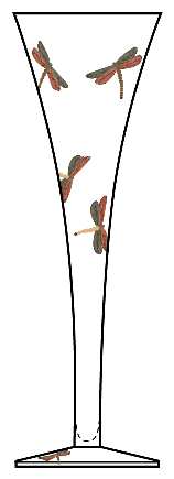 Bugs (Painted) Trumpet Fluted Champagne