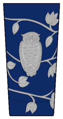 Night Owl Ink (Dark Blue) Highball Glass