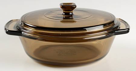 Amber Oven Basics 1.5 Quart Round Covered Casserole