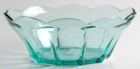Swedish Modern Aquamarine Large Dessert Bowl
