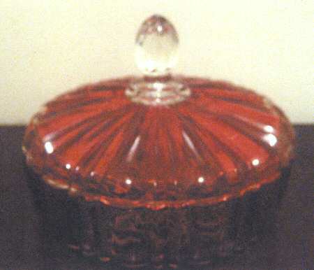 1092 Ruby Stain Candy Dish & Lid