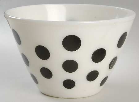 Black Dots 9" Mixing Bowl
