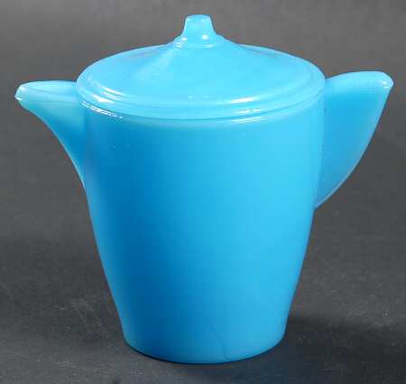 Interior Panel Blue (Opaque) Child's Teapot & LId