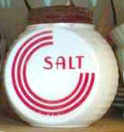 Red Circle Salt Shaker & Lid