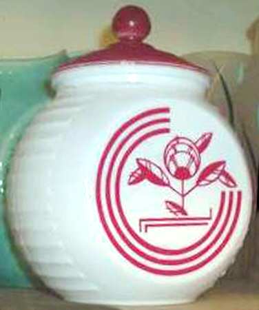 Red Circle Drip Jar & Lid