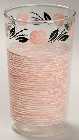 Rose and Wavy Lines 11 Oz Flat Tumbler