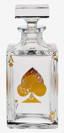 Poker Whiskey Decanter & Stopper