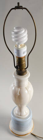 Aladdin Lamps G311 Ivory & Blue Illluminated Table Lamp