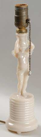 Aladdin Lamps G46 Ivory Mother of Pearl Boudoir Lamp-Base