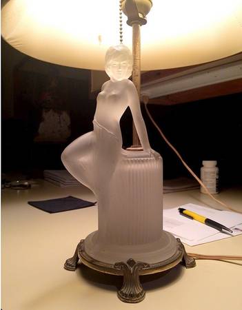 Aladdin Lamps G-77 Etched Crystal Suzie Lamp Base