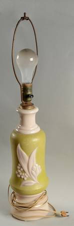 Aladdin Lamps #G322 Chartreuse Illuminated Table Lamp-Base