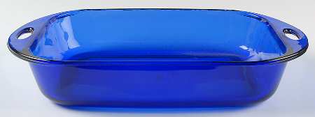 Premium Cobalt Blue 13" Rectangular Baker