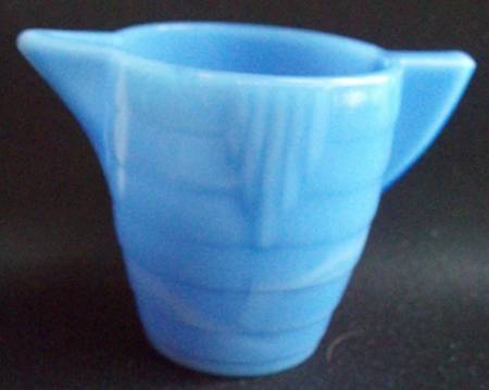 Concentric Ring Blue (Opaque) Child's Creamer