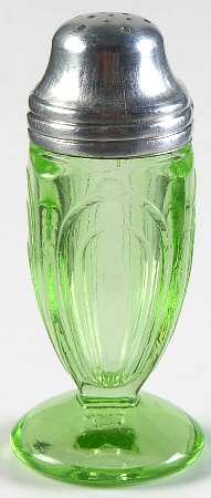 50R3506 Green Footed Shaker & Metal Lid