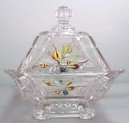Hidalgo Floral (Painted) Round Covered Butter