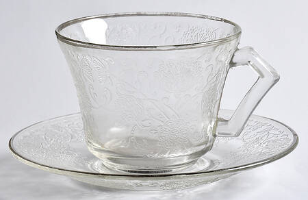 Florentine 2 (Platinum Trim) Cup & Saucer Set
