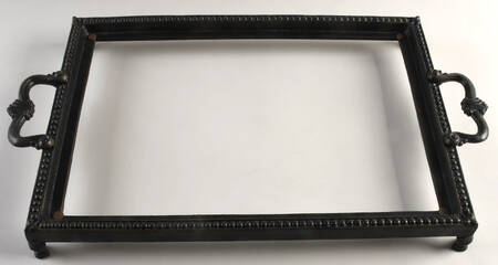 Venetian Hammered Metal Stand for 16" Rectangular Platter