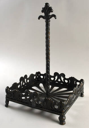 Venetian Hammered Metal Stand for 5pc Buffet Flatware Caddy Set