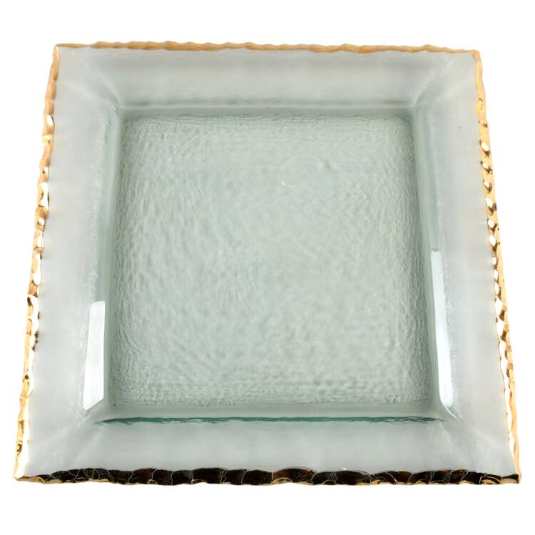 Edgey Gold 12" Square Platter