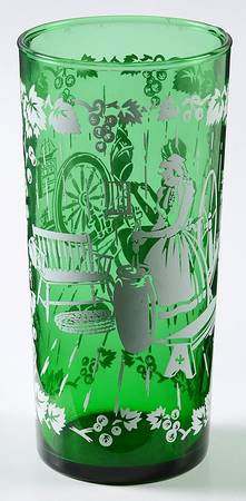 Spinning Wheel&Churn 16 Oz Flat Tumbler