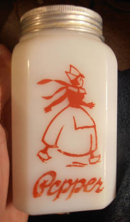 Dutch Skaters Red Pepper Shaker & Lid