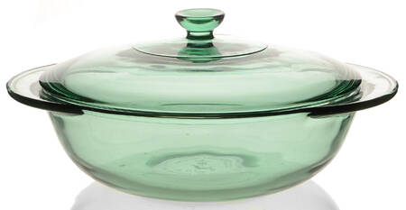Oven Basics Green 2 Quart Round Covered Casserole