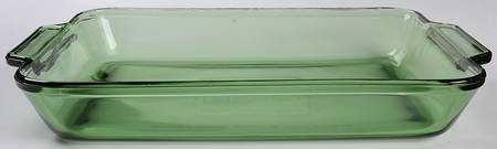 Oven Basics Green 13" Rectangular Baker
